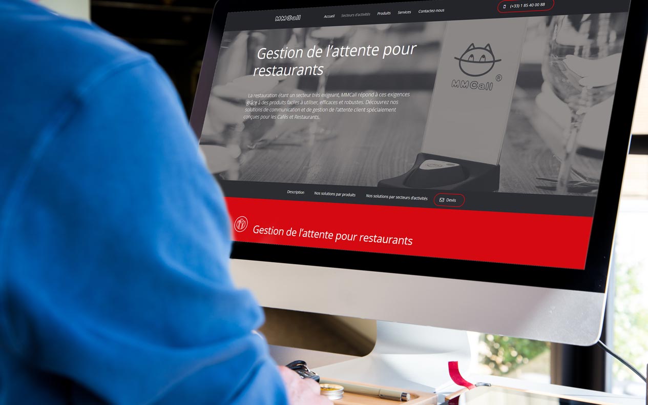 MMCall solutions de communication et de gestion de l’attente. Bipeurs, distributeur de tickets