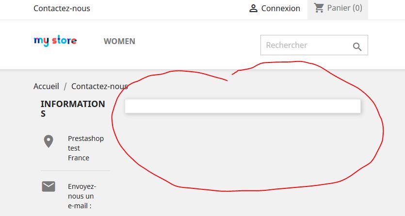 Le formulaire de contact qui disparait sur Prestashop 1.7.6 après une mise à jour