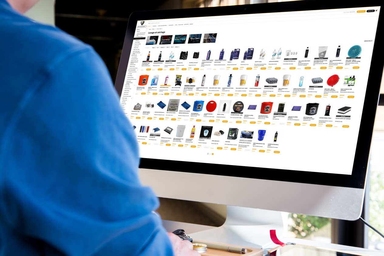 Addict Auto site ecommerce Detailing auto moto