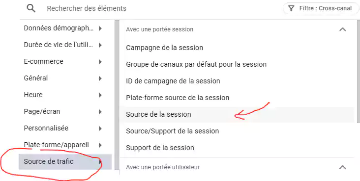 Suivi AEO. Pour afficher les sources IA dans Google Analytics 2/3